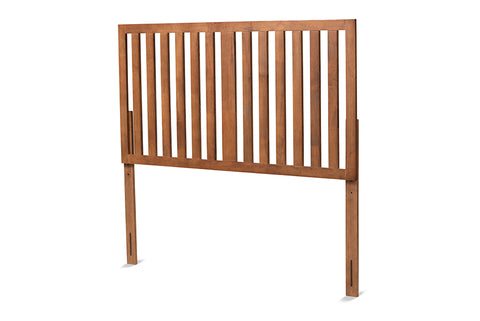 Baxton Studio Oren Modern and Transitional Ash Walnut Finished Wood King Size Headboard
