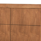 Baxton Studio Rin Mid-Century Modern Walnut Brown Finished Wood Twin Size Platform Bed