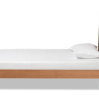 Baxton Studio Romy Modern and Contemporary Walnut Brown Finished Wood Twin Size Platform Bed