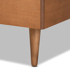 Baxton Studio Romy Modern and Contemporary Walnut Brown Finished Wood Twin Size Platform Bed