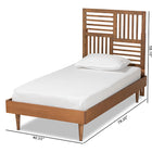 Baxton Studio Romy Modern and Contemporary Walnut Brown Finished Wood Twin Size Platform Bed