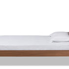 Baxton Studio Gemma Mid-Century Modern Transitional Walnut Brown Finished Wood Twin Size Platform Bed