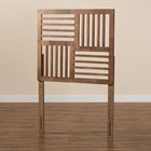 Baxton Studio Adler Modern and Contemporary Transitional Ash Walnut Finished Wood Twin Size Headboard