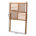 Baxton Studio Adler Modern and Contemporary Transitional Ash Walnut Finished Wood Twin Size Headboard