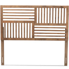 Baxton Studio Adler Modern and Contemporary Transitional Ash Walnut Finished Wood King Size Headboard