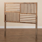Baxton Studio Adler Modern and Contemporary Transitional Ash Walnut Finished Wood King Size Headboard