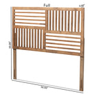Baxton Studio Adler Modern and Contemporary Transitional Ash Walnut Finished Wood King Size Headboard