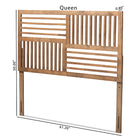Baxton Studio Adler Modern and Contemporary Transitional Ash Walnut Finished Wood King Size Headboard