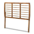 Baxton Studio Carolyn Mid-Century Modern Ash Walnut Finished Wood Full Size Headboard