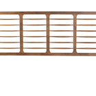 Baxton Studio Carolyn Mid-Century Modern Ash Walnut Finished Wood King Size Headboard