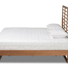 Baxton Studio Lucie Modern and Contemporary Walnut Brown Finished Wood King Size Platform Bed