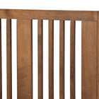 Baxton Studio Kioshi Mid-Century Modern Transitional Ash Walnut Finished Wood Twin Size Platform Bed