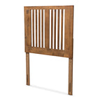 Baxton Studio Harena Modern and Contemporary Transitional Ash Walnut Finished Wood Twin Size Headboard