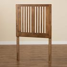 Baxton Studio Harena Modern and Contemporary Transitional Ash Walnut Finished Wood Twin Size Headboard