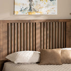 Baxton Studio Harena Modern and Contemporary Transitional Ash Walnut Finished Wood Queen Size Headboard