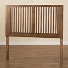 Baxton Studio Harena Modern and Contemporary Transitional Ash Walnut Finished Wood Queen Size Headboard