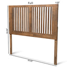Baxton Studio Harena Modern and Contemporary Transitional Ash Walnut Finished Wood Full Size Headboard