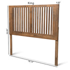 Baxton Studio Harena Modern and Contemporary Transitional Ash Walnut Finished Wood Queen Size Headboard