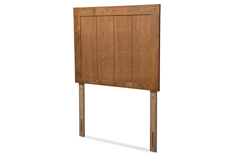 Baxton Studio Patwin Modern and Contemporary Transitional Ash Walnut Finished Wood Twin Size Headboard