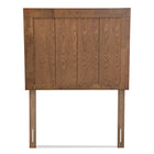 Baxton Studio Patwin Modern and Contemporary Transitional Ash Walnut Finished Wood Twin Size Headboard