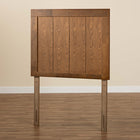 Baxton Studio Patwin Modern and Contemporary Transitional Ash Walnut Finished Wood Twin Size Headboard