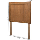 Baxton Studio Patwin Modern and Contemporary Transitional Ash Walnut Finished Wood Twin Size Headboard