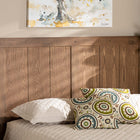 Baxton Studio Patwin Modern and Contemporary Transitional Ash Walnut Finished Wood King Size Headboard