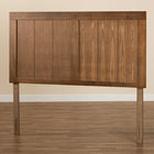 Baxton Studio Patwin Modern and Contemporary Transitional Ash Walnut Finished Wood King Size Headboard