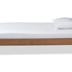 Baxton Studio Rina Mid-Century Modern Ash Walnut Finished Wood Twin Size Platform Bed Frame