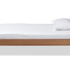 Baxton Studio Lissette Mid-Century Modern Ash Walnut Finished Wood Twin Size Platform Bed Frame