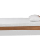 Baxton Studio Jiro Mid-Century Modern Walnut Brown Finished Wood Twin Size Platform Bed