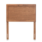 Baxton Studio Raya Mid-Century Modern Walnut Brown Finished Wood Twin Size Headboard