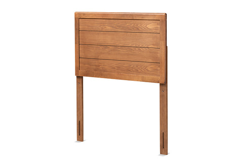 Baxton Studio Seren Mid-Century Modern Walnut Brown Finished Wood Twin Size Headboard