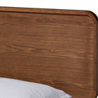 Baxton Studio Gisa Mid-Century Modern Transitional Walnut Brown Finished Wood Twin Size Platform Bed