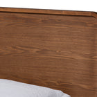 Baxton Studio Leola Mid-Century Modern Transitional Walnut Brown Finished Wood Twin Size Platform Bed