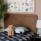 Baxton Studio Mailene Mid-Century Modern Walnut Brown Finished Wood Twin Size Headboard