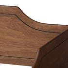 Baxton Studio Alya Classic Traditional Farmhouse Walnut Brown Finished Wood Full Size Daybed with Roll-Out Trundle Bed