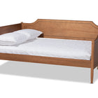 Baxton Studio Alya Classic Traditional Farmhouse Walnut Brown Finished Wood Full Size Daybed