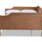 Baxton Studio Alya Classic Traditional Farmhouse Walnut Brown Finished Wood Full Size Daybed