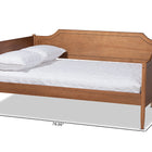 Baxton Studio Alya Classic Traditional Farmhouse Walnut Brown Finished Wood Full Size Daybed