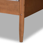 Baxton Studio Veles Mid-Century Modern Ash Walnut Finished Wood Full Size Daybed