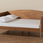 Baxton Studio Veles Mid-Century Modern Ash Walnut Finished Wood Full Size Daybed