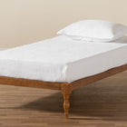 Baxton Studio Iseline Modern and Contemporary Walnut Brown Finished Wood Twin Size Platform Bed Frame