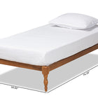 Baxton Studio Iseline Modern and Contemporary Walnut Brown Finished Wood Twin Size Platform Bed Frame