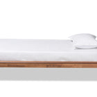 Baxton Studio Karine Mid-Century Modern Walnut Brown Finished Wood Twin Size Platform Bed Frame