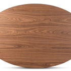 Baxton Studio Monte Mid-Century Modern Walnut Brown Finished Wood 71-Inch Oval Dining Table