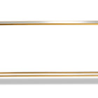 Baxton Studio Alessa Modern and Contemporary Glam Gold Finished Metal and Mirrored Glass Console Table