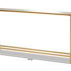 Baxton Studio Alessa Modern and Contemporary Glam Gold Finished Metal and Mirrored Glass Console Table