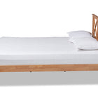 Baxton Studio Galvin Modern and Contemporary Brown Finished Wood Full Size Platform Bed