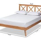 Baxton Studio Galvin Modern and Contemporary Brown Finished Wood Queen Size Platform Bed